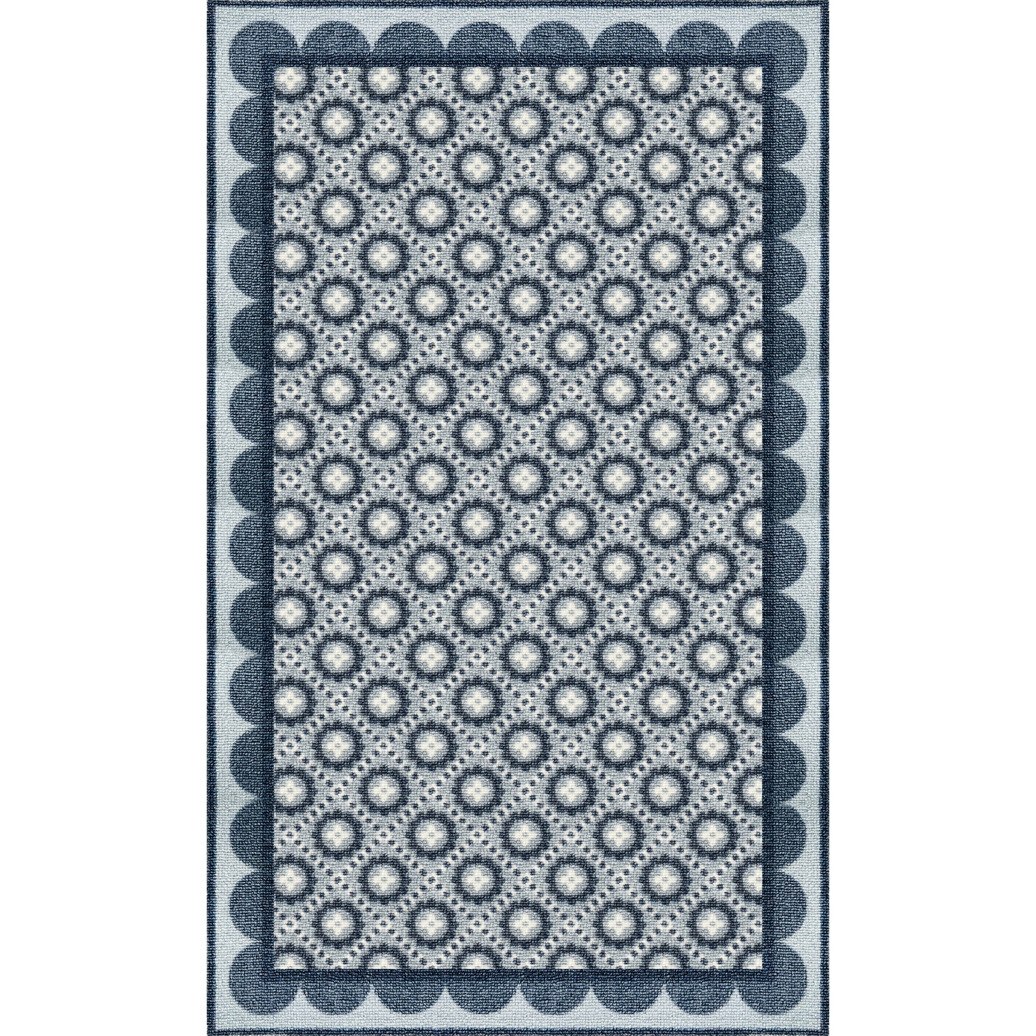 Fern Pattern Rug Fern Navy Area Rug – Mirth Studio
