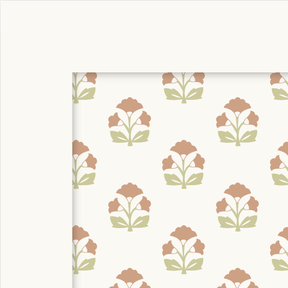 Block Print Cabinet Decals | Pink