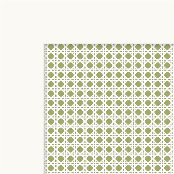 Cane Cabinet Decals | Green