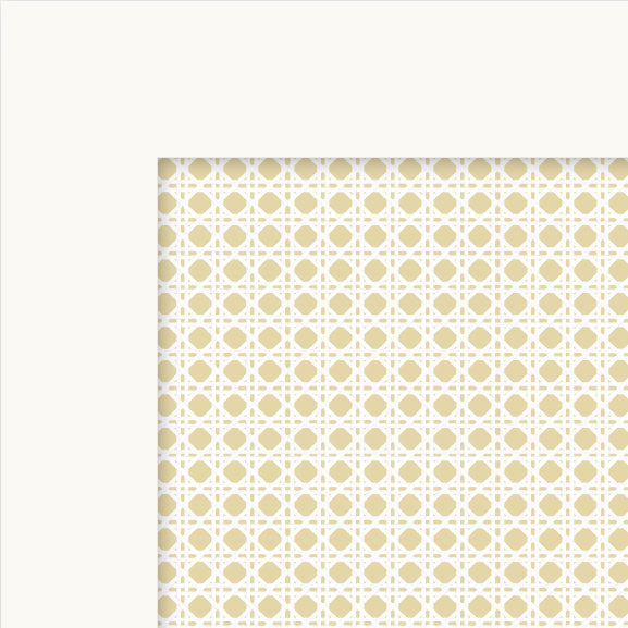 Cane Cabinet Decals | Yellow