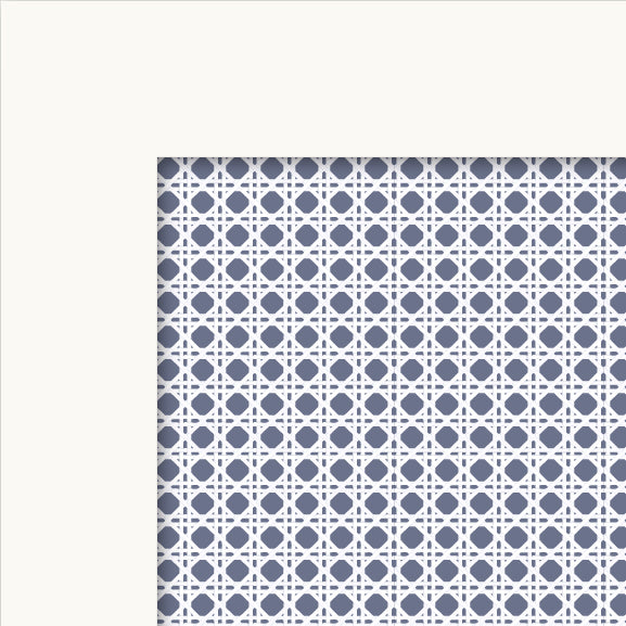 Cane Cabinet Decals | Blue