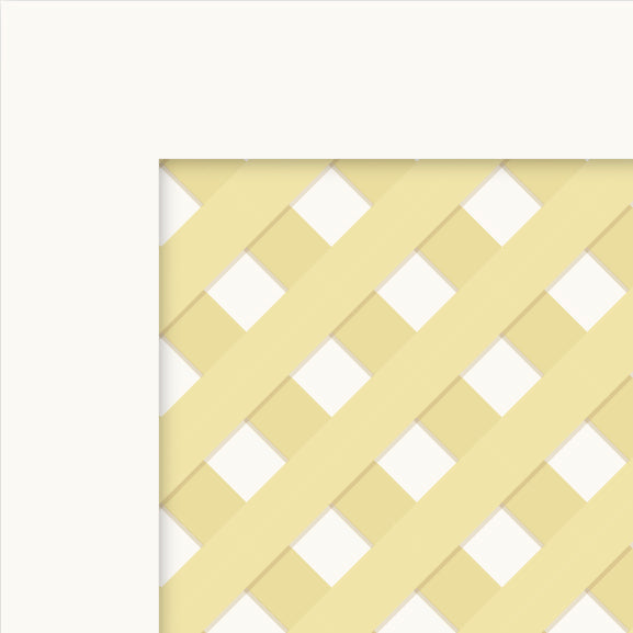Lattice Cabinet Decals | Yellow