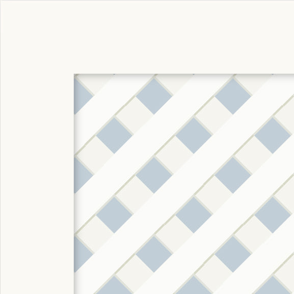Lattice Cabinet Decals | Blue