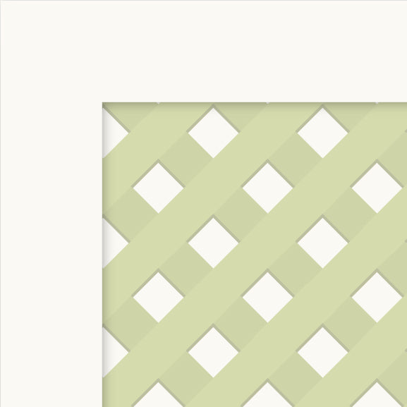 Lattice Cabinet Decals | Green