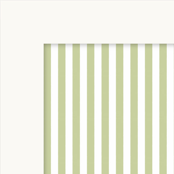 Striped Cabinet Decals | Green