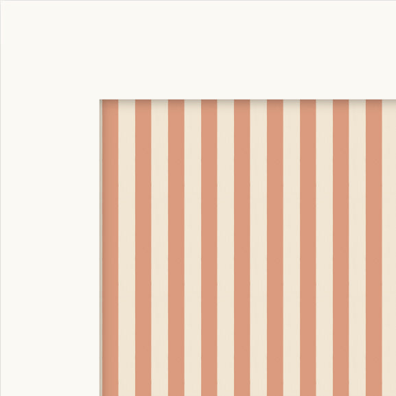 Striped Cabinet Decals | Terracotta