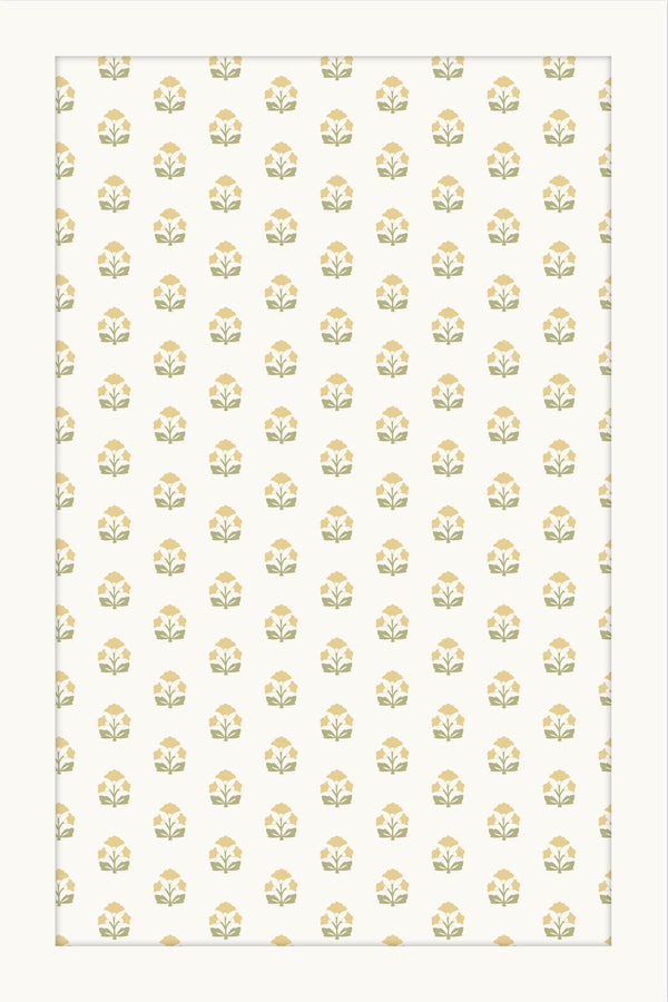 Block Print Cabinet Decals | White