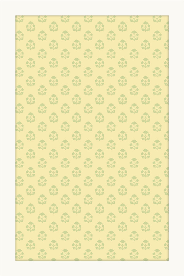 Block Print Cabinet Decals | Yellow