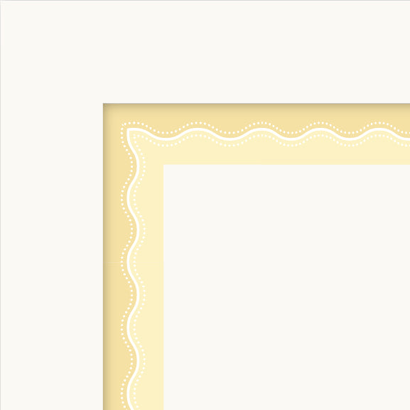 Wavy Cabinet Borders | Yellow