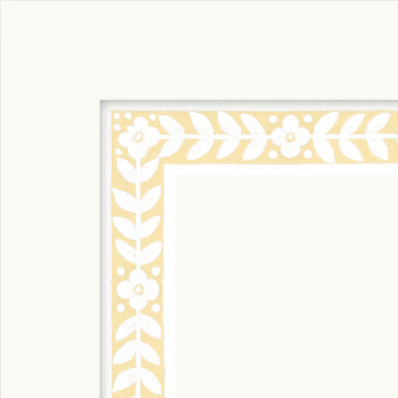 Botanical Cabinet Borders | Yellow