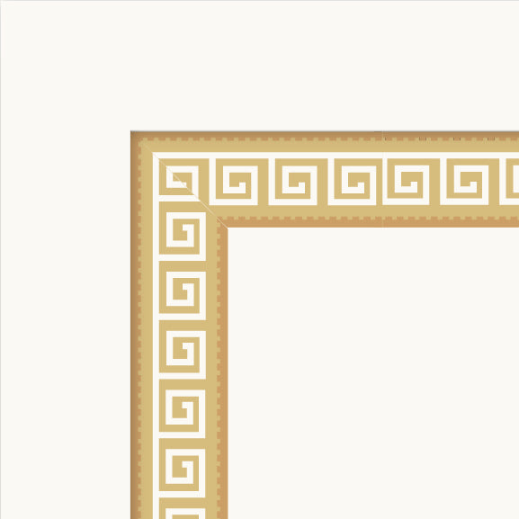 Greek Key Cabinet Borders | Natural