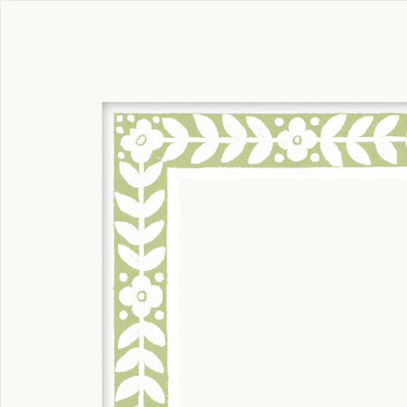 Botanical Cabinet Borders | Green