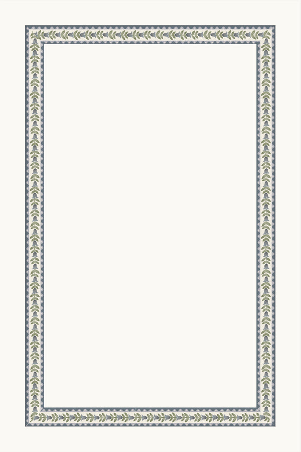 Floral Cabinet Borders | Blue