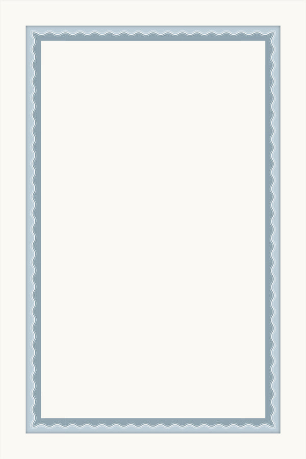 Wavy Cabinet Borders | Blue