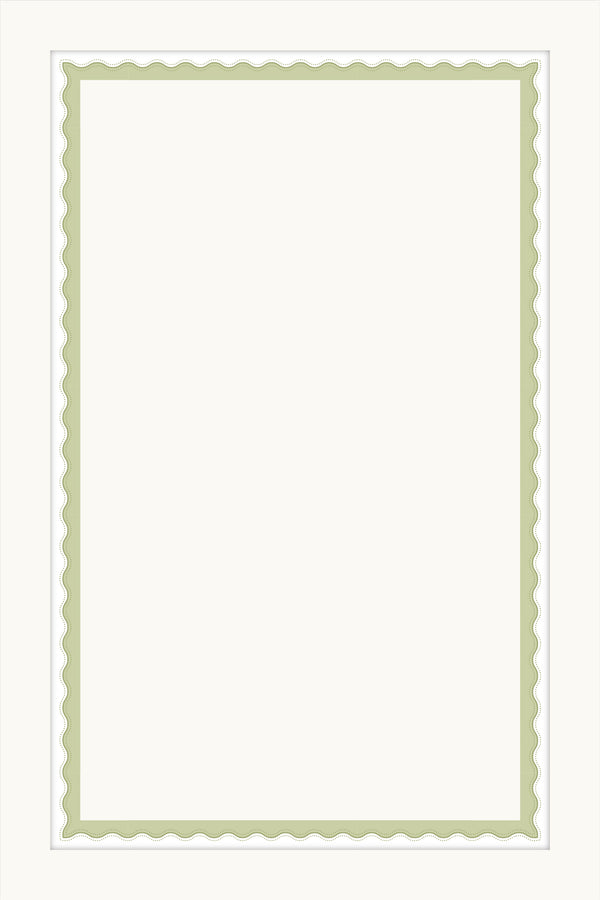 Wavy Cabinet Borders | Green