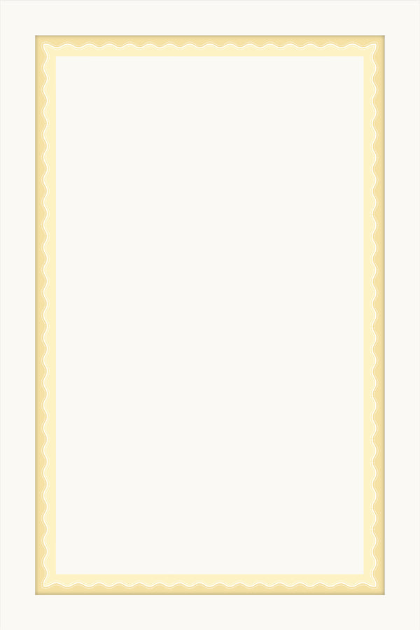 Wavy Cabinet Borders | Yellow