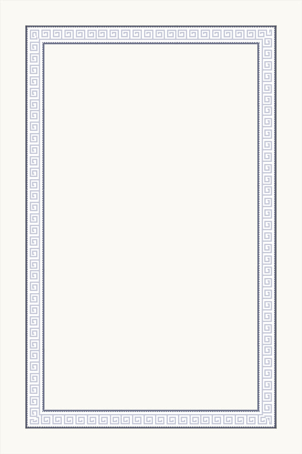 Greek Key Cabinet Borders | Blue