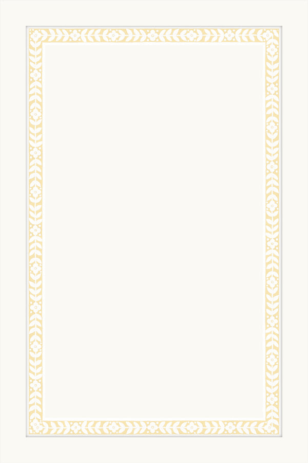 Botanical Cabinet Borders | Yellow