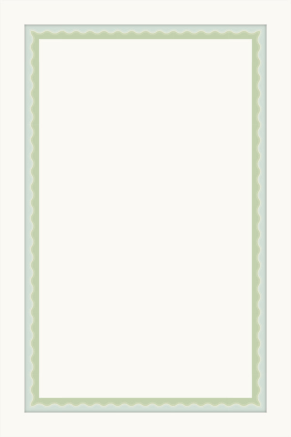 Wavy Cabinet Borders | Mint & Green