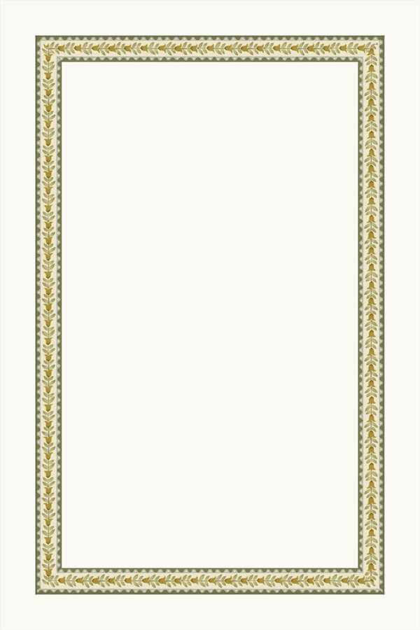 Floral Cabinet Borders | Green
