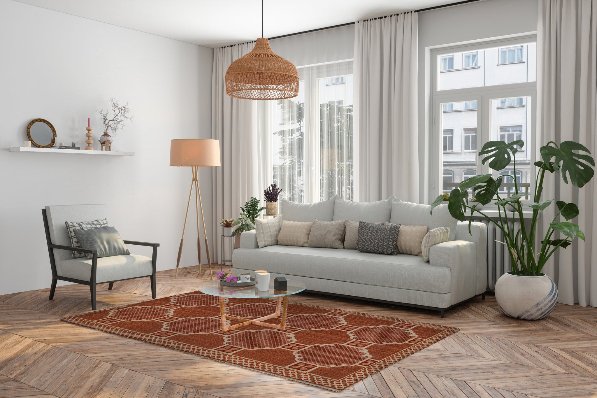 Tullie Persimmon Area Rug – Mirth Studio
